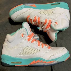 Air Jordan Retro 5 Aqua Size Men’s 9 Women’s 10.5
